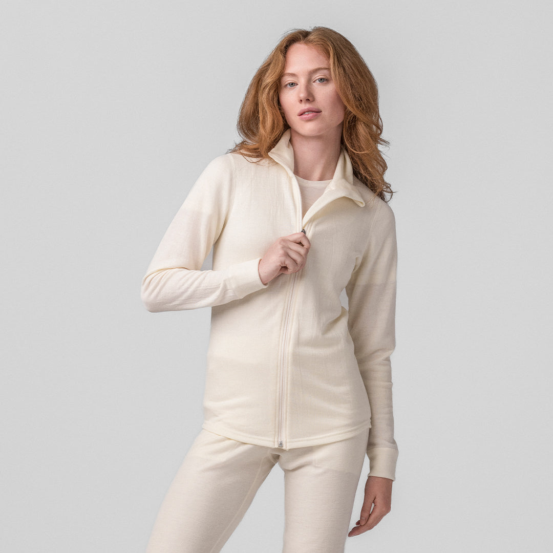 merinoull jakke extra-warm janus classic dame hvit