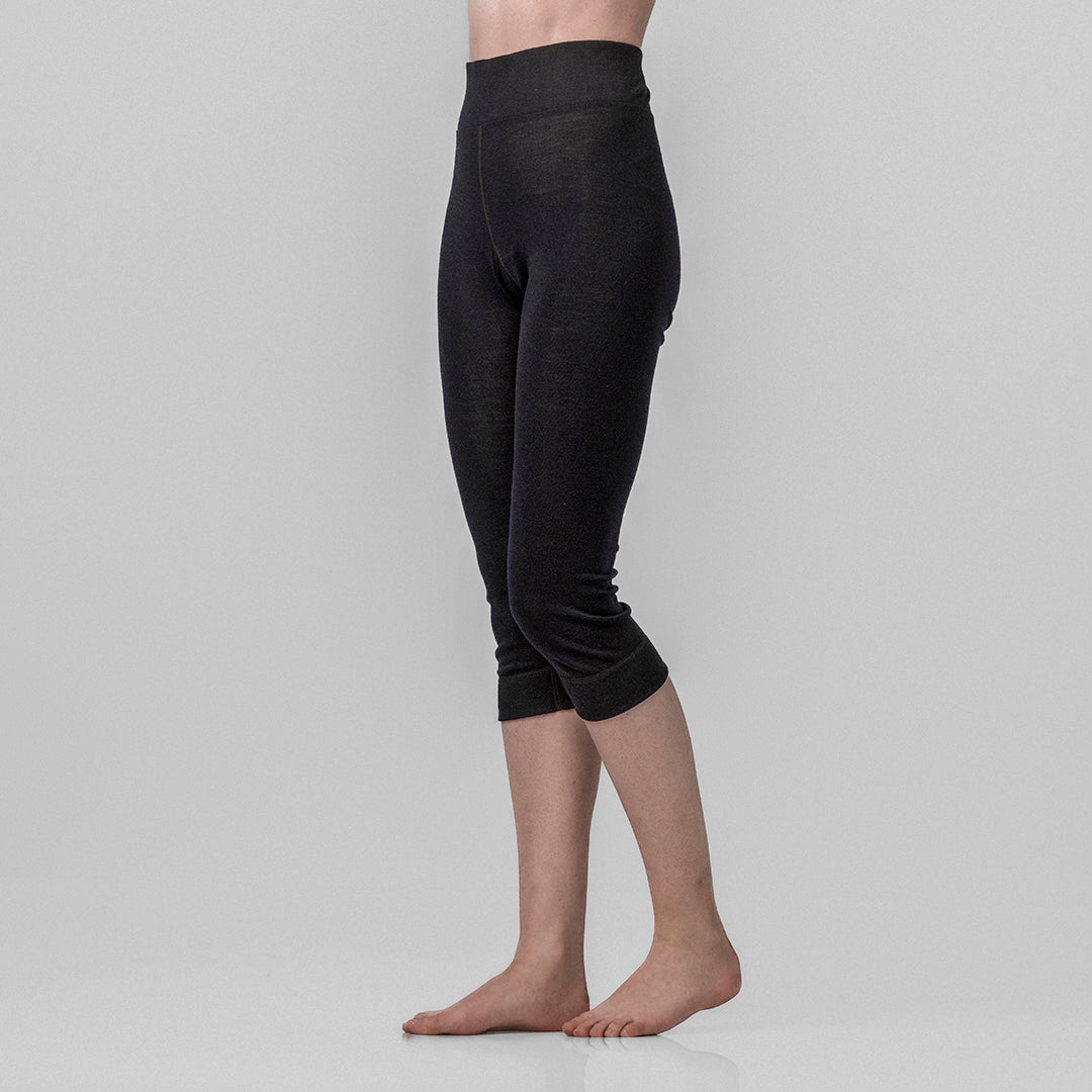 merinoull 3/4 longs janus classic warm dame svart