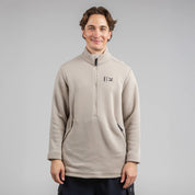 Janus x Kleveland ullfleece polo med zip til herre, farge beige