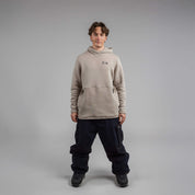 Janus x Kleveland ullfleece hettegenser til herre, farge beige