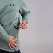 Detaljer, Janus x Kleveland ullfleece hettegenser til herre, farge grønn