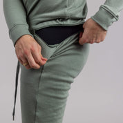 Detaljer, Janus x Kleveland merinoull heldress til herre, farge grønn