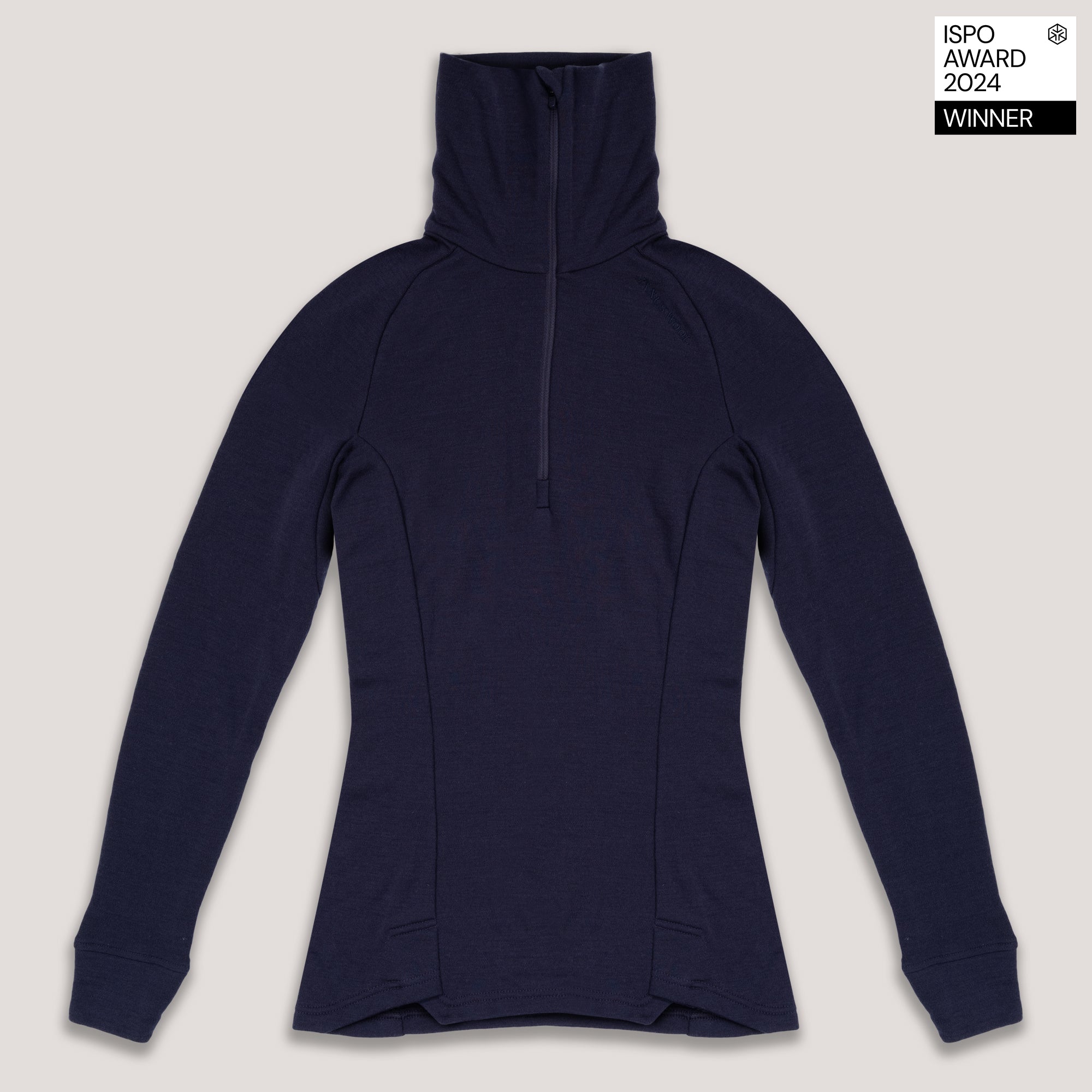 Zip Polo Merino – AirWool 260 Dame