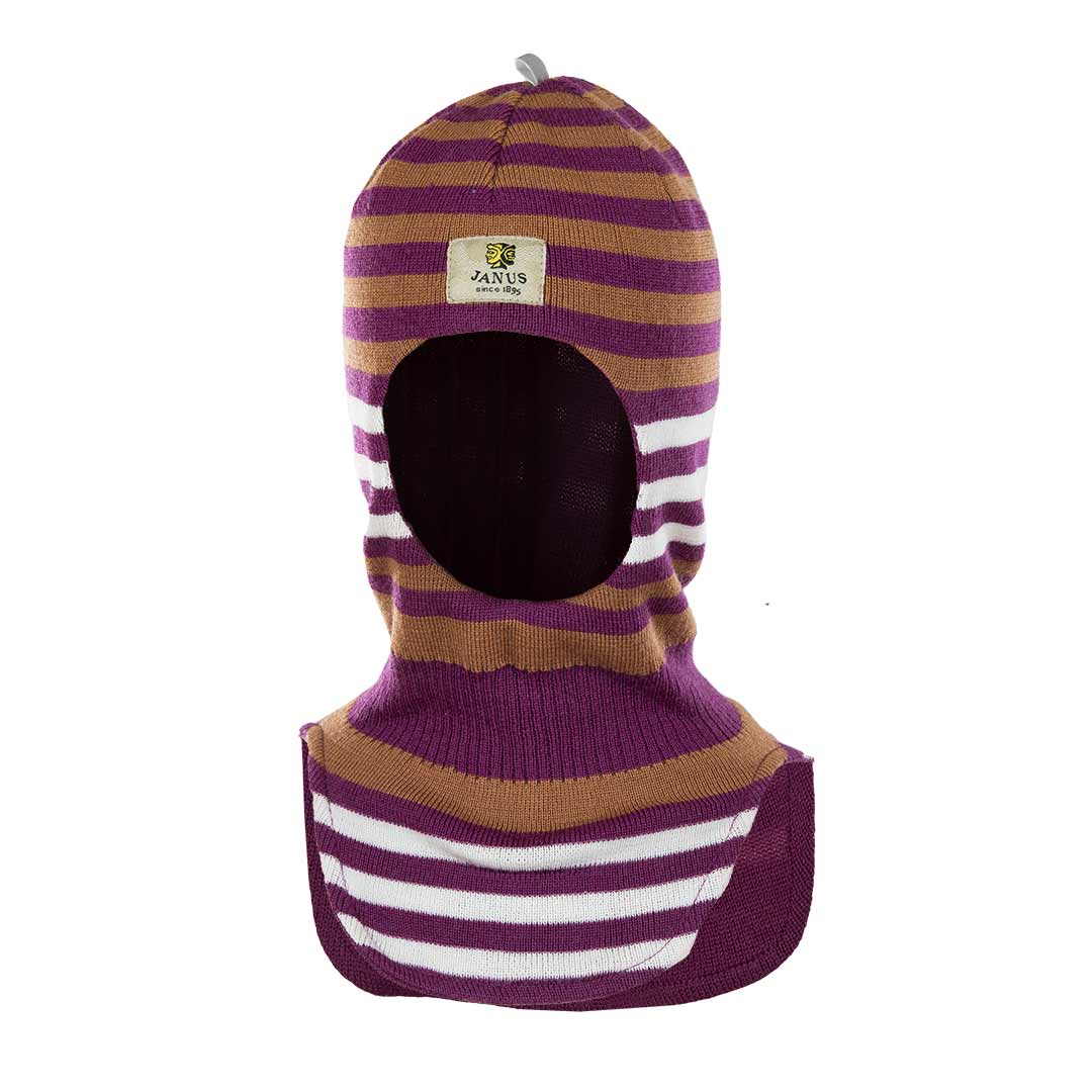 Balaclava i merino til barn, lilla