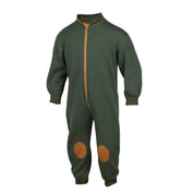 Janus lekedress i merinoull til barn, farge oliven