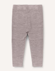 Leggings – Merino Baby Light in gray, toddler size, laid flat on a neutral background, displaying the back view with simple seams and no visible patterns or decorations.