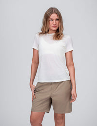 T-shirt Regular – Classic Merino 160 Women - Marshmallow / XS