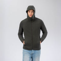 Hooded Jacket Merino – AirWool 280 Men - Forest Night / S