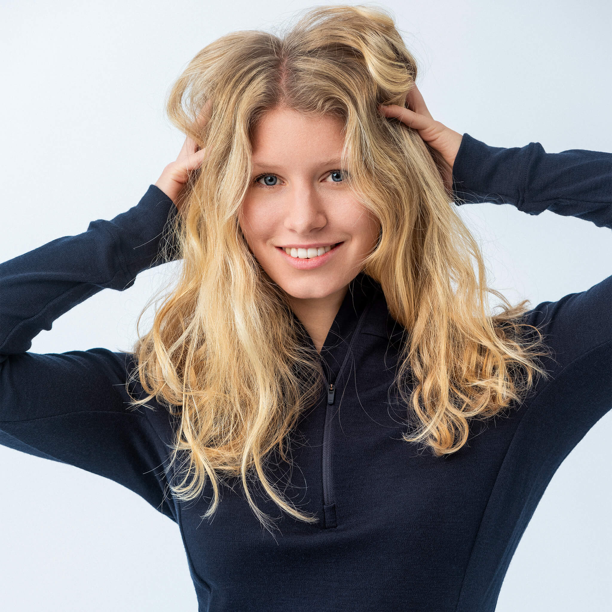 Zip Polo – Classic Merino 215 Dame