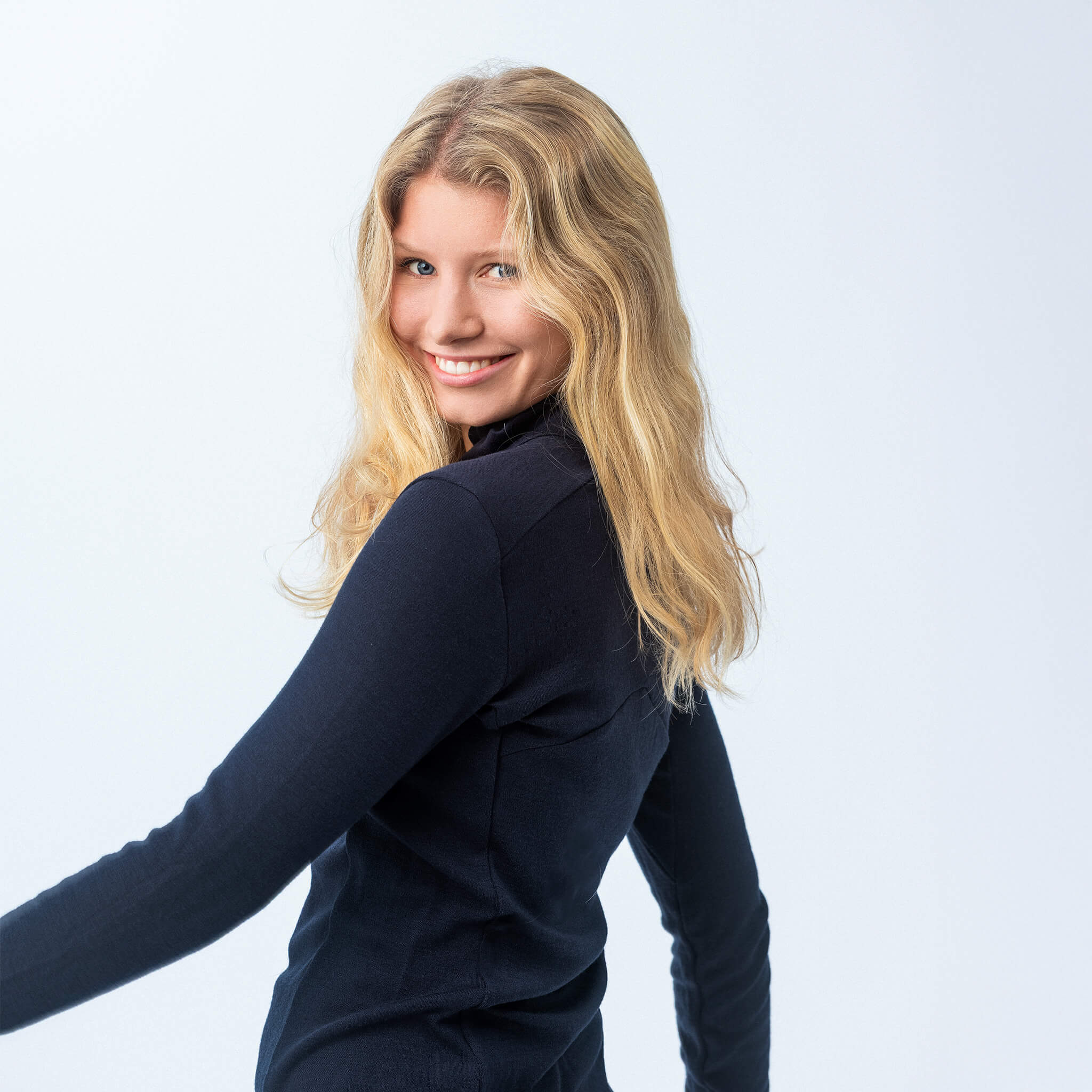 Zip Polo – Classic Merino 215 Dame