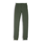Janus Norse Merino green leggings on a white background