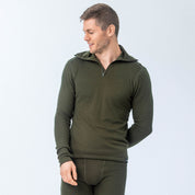 Zip Polo Ullfrotté – Norse Merino 210 Unisex