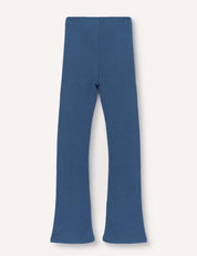 Flarepants – Merino Kids AirWool in blue, crafted from AirWool 260 merino wool, displayed flat on a white background.