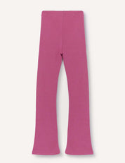 Flarepants – Merino Kids AirWool in pink, featuring a slightly flared leg and crafted from warm, comfortable merino wool, displayed flat against a plain light background.