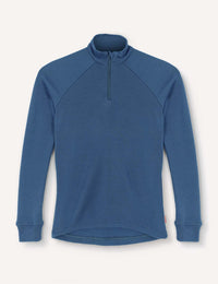 Half Zip – Merino Kids AirWool - Ensign Blue / 98/104