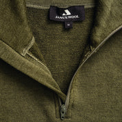 Polo with zip - Norse Merino 210 Unisex