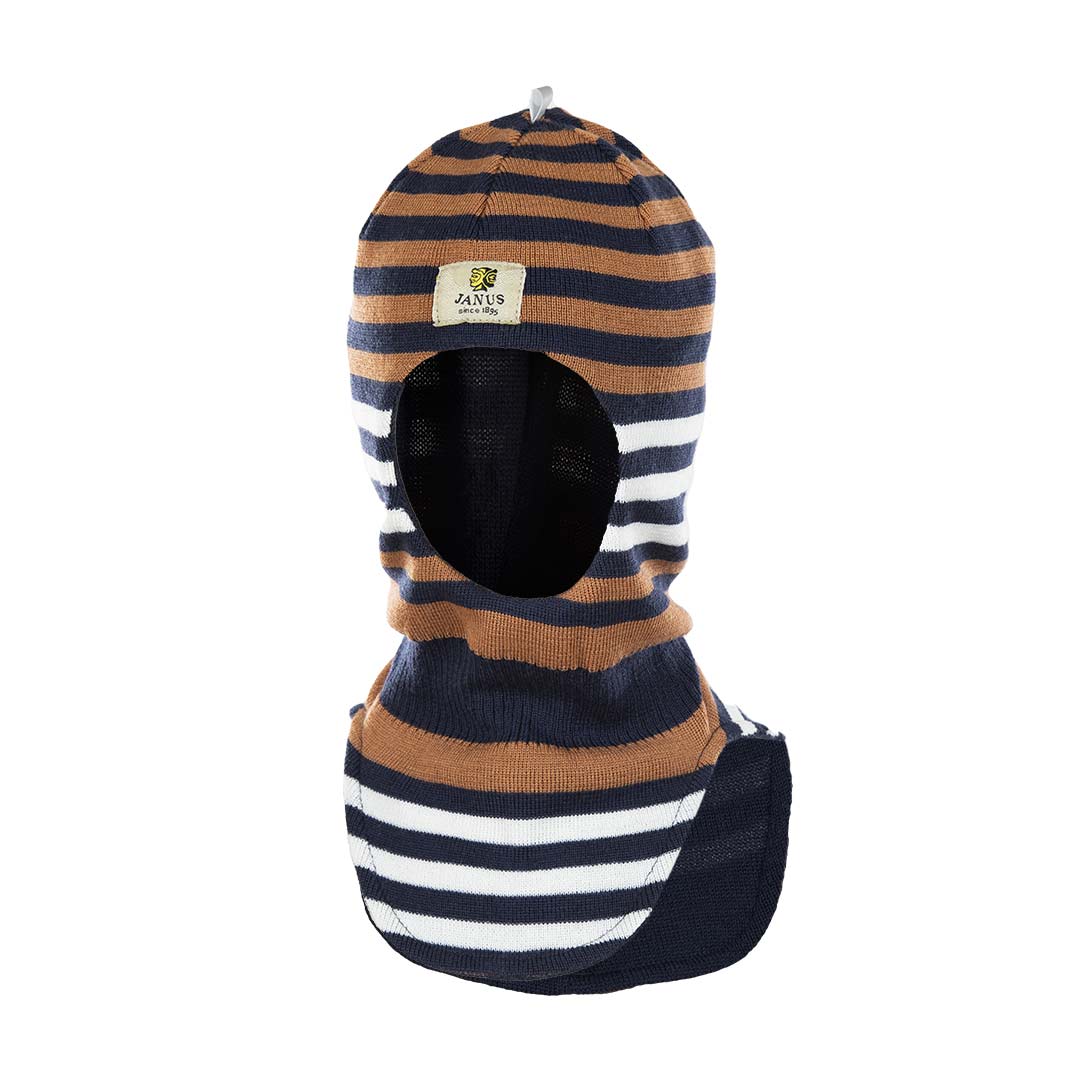 Balaclava i merinoull til barn, marine