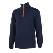 Janus ullpolo med zip til barn, marine